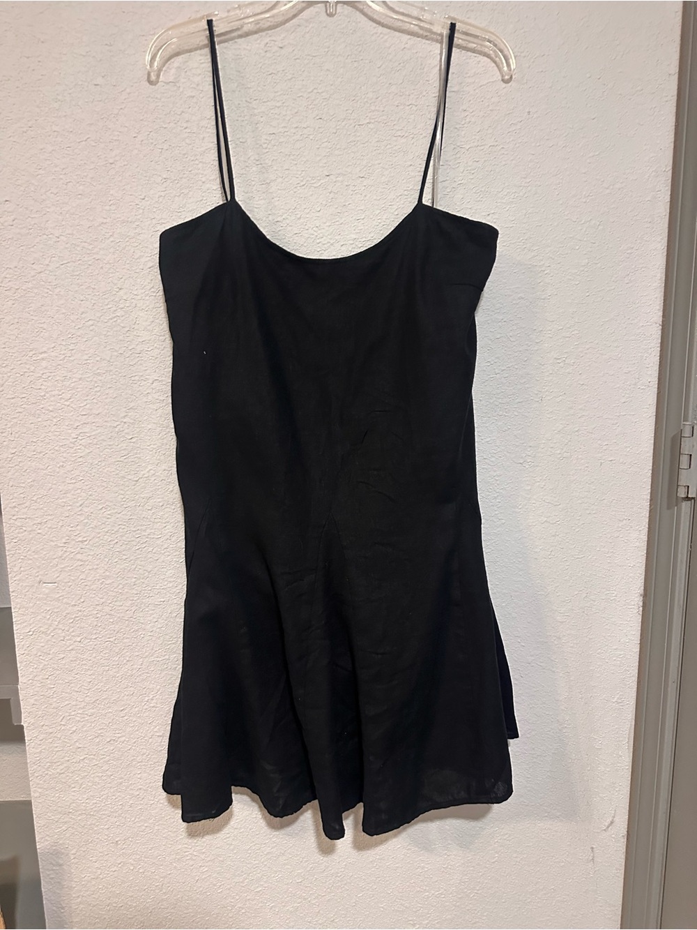Black Spaghetti Strap Mini Dress